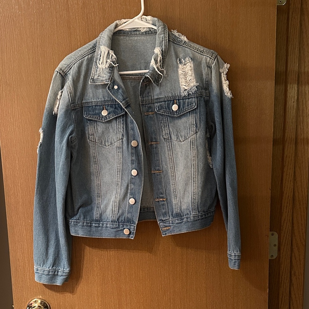Distressed Denim Jacket